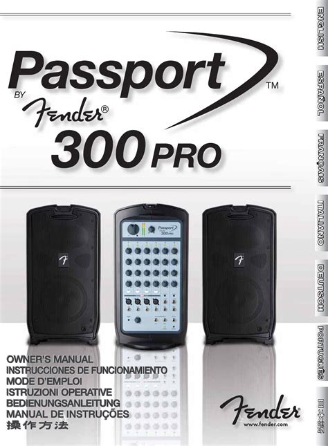 fender passport 300 pro manual.